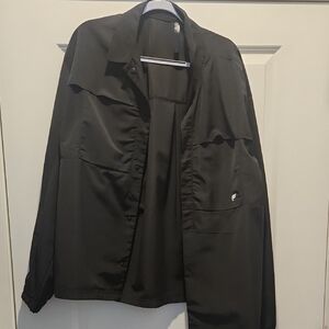Fabletics Black Jacket with Logo